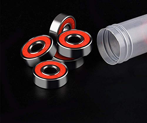 Rodamientos de Skate,608 RS Cojinetes de Patines 8 Pack Doble Rodamientos Metal Cojinetes de Skateboards Longboard para Fidget Spinner Proyecto de impresión en 3D Patinetas 608 ZZ ABEC-9 8mm Rojo Rodamientos de Skate,608 RS Cojinetes de Patines 8 Pack Doble Rodamientos Metal Cojinetes de Skateboards Longboard para Fidget Spinner Proyecto de impresión en 3D Patinetas 608 ZZ ABEC-9 8mm Rojo