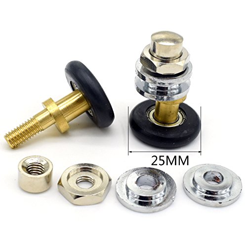 Rodamientos para mampara de ducha, 8 unidades, piezas de repuesto de 25 mm de diámetro Rodamientos para mampara de ducha, 8 unidades, piezas de repuesto de 25 mm de diámetro