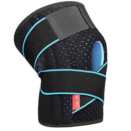 Rodillera Menisco Ligamento Deportiva Ajustable Protector de Rótula Abierta Rotuliana Antideslizante Neopreno Compresión Estabilizadora para Correr Crossfit