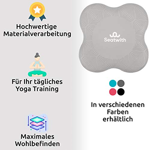 Rodillera para Yoga, 2 Cojines de Rodilla con Bolsa de Transporte + Instrucciones de Entrenamiento PDF Máximo Alivio y Soporte en Rodillas, Muñecas y Codos, Rodilleras 20x20cm, Pilates, Fitness Rodillera para Yoga, 2 Cojines de Rodilla con Bolsa de Transporte + Instrucciones de Entrenamiento PDF Máximo Alivio y Soporte en Rodillas, Muñecas y Codos, Rodilleras 20x20cm, Pilates, Fitness