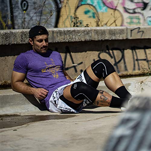 RODILLERAS Black Lifter Banbroken (2 unds) - 5mm Knee Sleeves - Halterofilia, deporte funcional, CrossFit, Levantamiento de Pesas, Running y otros deportes. UNISEX. (S) RODILLERAS Black Lifter Banbroken (2 unds) - 5mm Knee Sleeves - Halterofilia, deporte funcional, CrossFit, Levantamiento de Pesas, Running y otros deportes. UNISEX. (S)