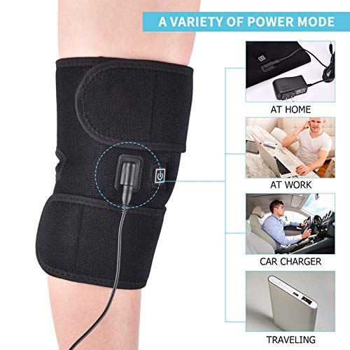 Rodilleras Calefactadas con Carga USB, 3 Niveles De Ajuste De Temperatura, Que Se Utilizan para Aliviar El Dolor De Rodilla Y El DañO del Menisco Causado por El Exceso,Negro Rodilleras Calefactadas con Carga USB, 3 Niveles De Ajuste De Temperatura, Que Se Utilizan para Aliviar El Dolor De Rodilla Y El DañO del Menisco Causado por El Exceso,Negro