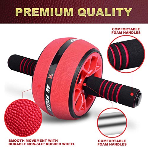 Rodillo de entrenamiento abdominal AB con cuerda para saltar, equipo de fitness 2 en 1, dispositivos portátiles de rodillo abdominal para entrenamiento, ayuda para el entrenamiento de fuerza muscular Rodillo de entrenamiento abdominal AB con cuerda para saltar, equipo de fitness 2 en 1, dispositivos portátiles de rodillo abdominal para entrenamiento, ayuda para el entrenamiento de fuerza muscular