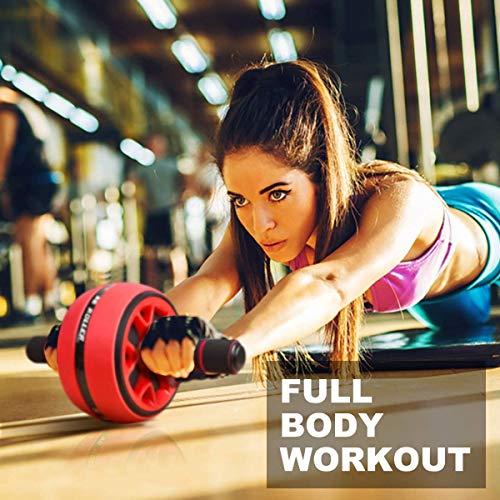 Rodillo de entrenamiento abdominal AB con cuerda para saltar, equipo de fitness 2 en 1, dispositivos portátiles de rodillo abdominal para entrenamiento, ayuda para el entrenamiento de fuerza muscular Rodillo de entrenamiento abdominal AB con cuerda para saltar, equipo de fitness 2 en 1, dispositivos portátiles de rodillo abdominal para entrenamiento, ayuda para el entrenamiento de fuerza muscular