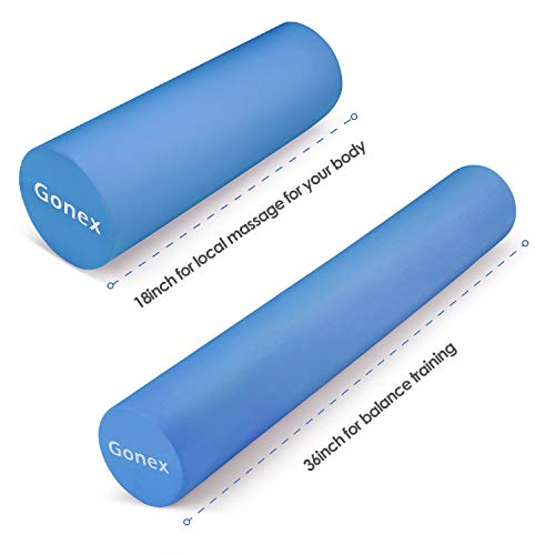 Rodillo de Espuma Rollo Masaje para Ejercicios de Espalda, Estiramientos y Pilates de Masaje Fitness, Azul,45 cm Rodillo de Espuma Rollo Masaje para Ejercicios de Espalda, Estiramientos y Pilates de Masaje Fitness, Azul,45 cm