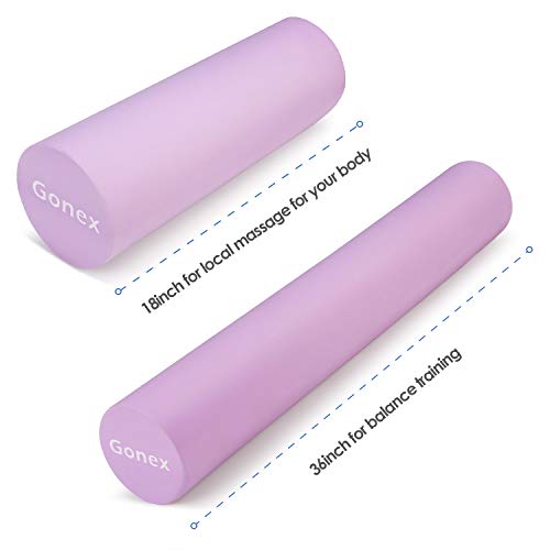 Rodillo de Espuma Rollo Masaje para Ejercicios de Espalda, Estiramientos y Pilates de Masaje Fitness, Morado, 90 cm Rodillo de Espuma Rollo Masaje para Ejercicios de Espalda, Estiramientos y Pilates de Masaje Fitness, Morado, 90 cm