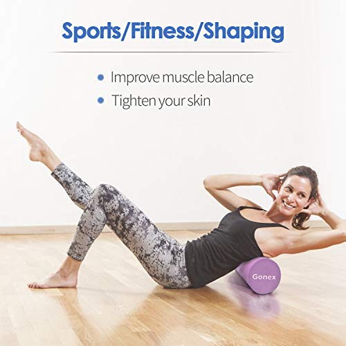 Rodillo de Espuma Rollo Masaje para Ejercicios de Espalda, Estiramientos y Pilates de Masaje Fitness, Morado, 90 cm Rodillo de Espuma Rollo Masaje para Ejercicios de Espalda, Estiramientos y Pilates de Masaje Fitness, Morado, 90 cm