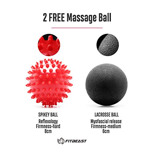 Rodillo Masaje Muscular de Hule para Profundos,Set 2-en-1 de Rodillo de Espuma, Foam Roller de Hule para Masaje Muscular, Terapia de Relajación Profunda, Relajar Piernas y Partes Cuerpo Adoloridas Rodillo Masaje Muscular de Hule para Profundos,Set 2-en-1 de Rodillo de Espuma, Foam Roller de Hule para Masaje Muscular, Terapia de Relajación Profunda, Relajar Piernas y Partes Cuerpo Adoloridas