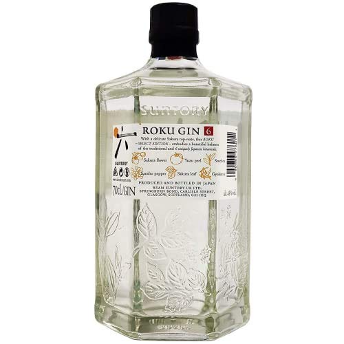 Roku Ginebra Artesanal Japonesa, 43% - 700 ml Roku Ginebra Artesanal Japonesa, 43% - 700 ml