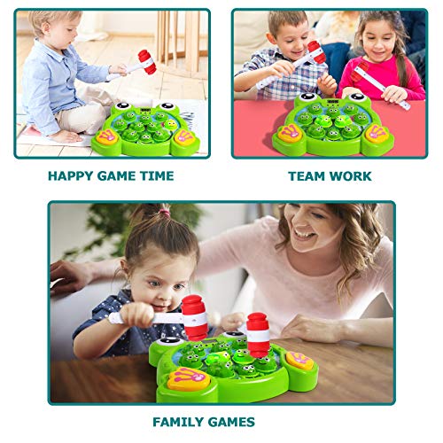 Rolimate Juego Interactivo Whack A Frog Cumpleaños 2 3 4 5 6 7 años Actividades para niños y niñas Juegos Juguete con 2 martillos para niños Bebés Niños pequeños Juguetes de Desarrollo Rolimate Juego Interactivo Whack A Frog Cumpleaños 2 3 4 5 6 7 años Actividades para niños y niñas Juegos Juguete con 2 martillos para niños Bebés Niños pequeños Juguetes de Desarrollo