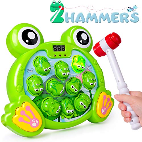 Rolimate Juego Interactivo Whack A Frog Cumpleaños 2 3 4 5 6 7 años Actividades para niños y niñas Juegos Juguete con 2 martillos para niños Bebés Niños pequeños Juguetes de Desarrollo Rolimate Juego Interactivo Whack A Frog Cumpleaños 2 3 4 5 6 7 años Actividades para niños y niñas Juegos Juguete con 2 martillos para niños Bebés Niños pequeños Juguetes de Desarrollo