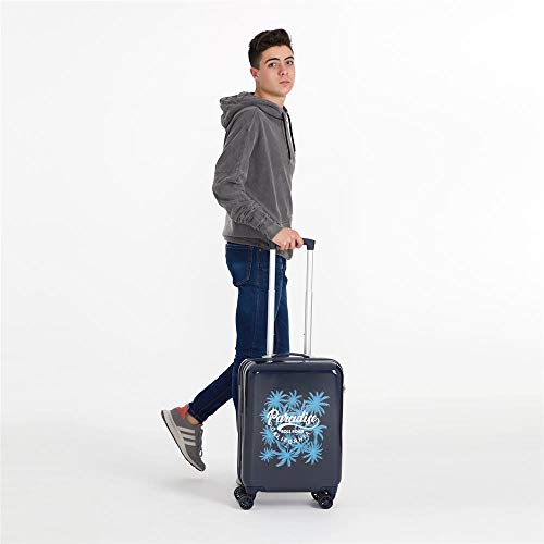 Roll Road Palm Maleta de cabina Azul 37x22x55 cms Rígida ABS Cierre combinación 33L 2,8Kgs 4 ruedas dobles Equipaje de Mano Roll Road Palm Maleta de cabina Azul 37x22x55 cms Rígida ABS Cierre combinación 33L 2,8Kgs 4 ruedas dobles Equipaje de Mano