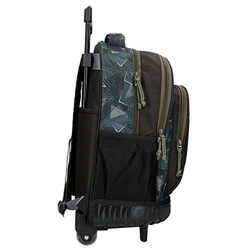 Roll Road Team Mochila 2 Ruedas Negro 32x45x21 cms Poliéster 34.27L