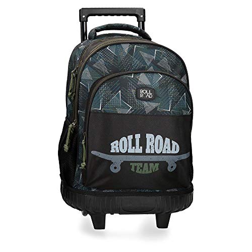 Roll Road Team Mochila 2 Ruedas Negro 32x45x21 cms Poliéster 34.27L