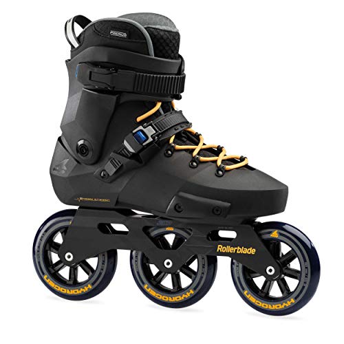 Rollerblade Patines Twister Edge 110 3WD Negro, Adultos Unisex, Black/Mango, 230