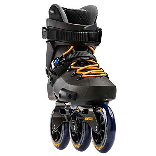 Rollerblade Patines Twister Edge 110 3WD Negro, Adultos Unisex, Black/Mango, 230