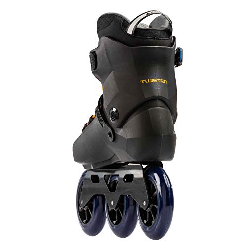 Rollerblade Patines Twister Edge 110 3WD Negro, Adultos Unisex, Black/Mango, 230