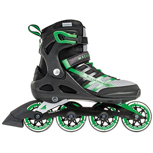 Rollerblade Rollerblade Macroblade 84 - Patines en línea para Hombre (84 mm, 84 A, con rodamientos SG7), Color Negro y Verde