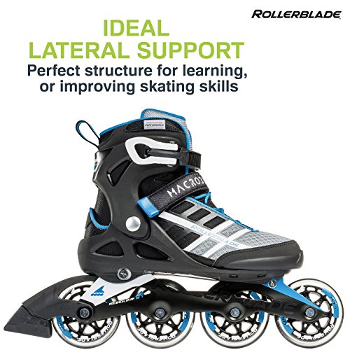 Rollerblade Rollerblade Macroblade 84 - Patines en línea para Hombre (84 mm, 84 A, con rodamientos SG7), Color Negro y Verde