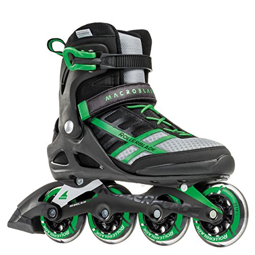 Rollerblade Rollerblade Macroblade 84 - Patines en línea para Hombre (84 mm, 84 A, con rodamientos SG7), Color Negro y Verde