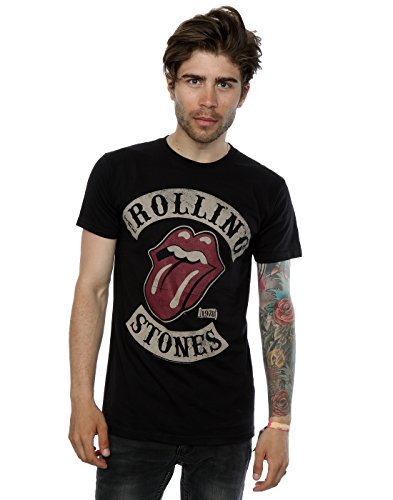 Rolling Stones Tour 78 Mens Blk TS Camiseta, Negro (Black), Medium para Hombre