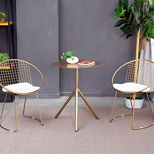 ROMA LT Silla decoración del hogar Dorado Calado Malla de Alambre Silla de Comedor Nordic Hierro Forjado Silla cafetería Creativa Mesa de Ocio y sillas Bar Silla Bar