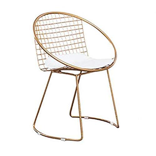 ROMA LT Silla decoración del hogar Dorado Calado Malla de Alambre Silla de Comedor Nordic Hierro Forjado Silla cafetería Creativa Mesa de Ocio y sillas Bar Silla Bar ROMA LT Silla decoración del hogar Dorado Calado Malla de Alambre Silla de Comedor Nordic Hierro Forjado Silla cafetería Creativa Mesa de Ocio y sillas Bar Silla Bar
