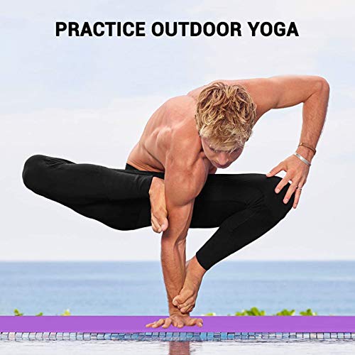 ROMIX Esterilla Yoga Antideslizante, 15MM Alta Densidad Gruesa y Suave Ecológica Almohadilla de Espuma de Memoria, Liviana Yoga Mat para Pilates Ejercicio Gimnasio Fitness Meditación Viaje (Púrpura) ROMIX Esterilla Yoga Antideslizante, 15MM Alta Densidad Gruesa y Suave Ecológica Almohadilla de Espuma de Memoria, Liviana Yoga Mat para Pilates Ejercicio Gimnasio Fitness Meditación Viaje (Púrpura)