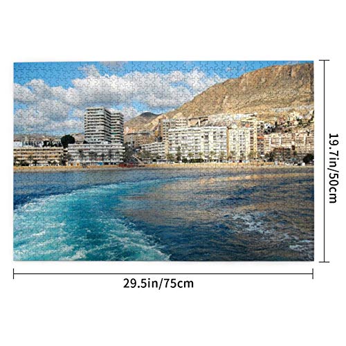 Rompecabezas de 29.5 x 19.7 pulgadas, 1000 piezas grandes de madera, Aguadulce Almería, rompecabezas decorativo con estampado UVPrinted para todas las edades Rompecabezas de 29.5 x 19.7 pulgadas, 1000 piezas grandes de madera, Aguadulce Almería, rompecabezas decorativo con estampado UVPrinted para todas las edades