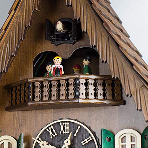RONGJJ Reloj De Cuco De Cuarzo Casa De La Selva Negra con Música, Reloj De Cuco De Madera Hecho A Mano con Volumen Ajustable Y Sensor De Noche, Decoración De Pared, Reloj De Pared RONGJJ Reloj De Cuco De Cuarzo Casa De La Selva Negra con Música, Reloj De Cuco De Madera Hecho A Mano con Volumen Ajustable Y Sensor De Noche, Decoración De Pared, Reloj De Pared