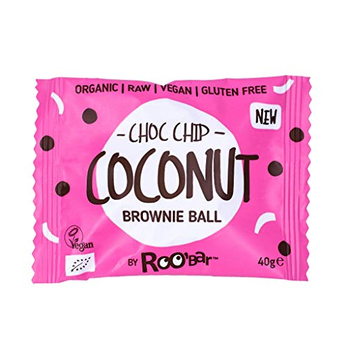 RooBar Bolita Brownie, Pepitas Choco Y Coco Ecológica - Vegetariano, Vegano, Paleo - 40 G RooBar Bolita Brownie, Pepitas Choco Y Coco Ecológica - Vegetariano, Vegano, Paleo - 40 G