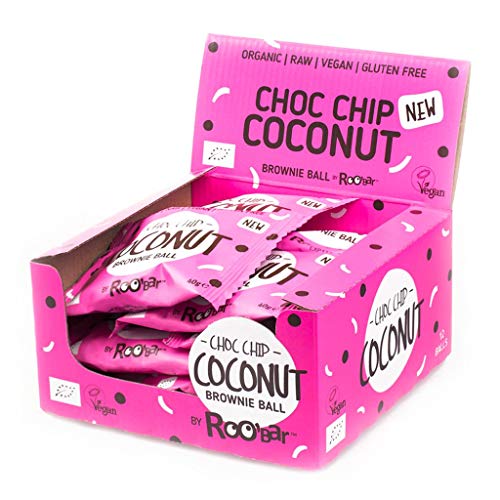 RooBar Bolita Brownie, Pepitas Choco Y Coco Ecológica - Vegetariano, Vegano, Paleo - 40 G RooBar Bolita Brownie, Pepitas Choco Y Coco Ecológica - Vegetariano, Vegano, Paleo - 40 G