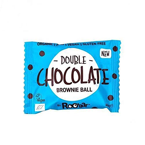 RooBar Bolita De Brownie Doble De Chocolate Ecológica - Vegetariano, Vegano, Paleo - 40 G RooBar Bolita De Brownie Doble De Chocolate Ecológica - Vegetariano, Vegano, Paleo - 40 G