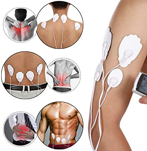 ROOTOK TENS estimulador Muscular masajeador Cuello Espalda electroestimulador Corrientes tens Electroestimulador tens Recargable por USB Pantalla LCD 16 Modo… (1)