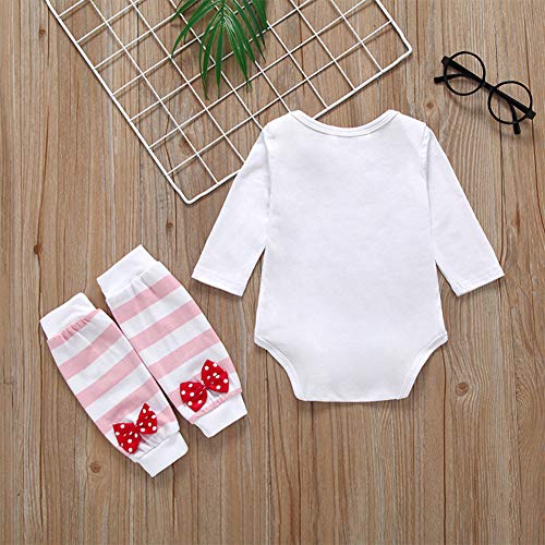 Ropa Bebe Niño Ropa De Bebe Niña Carta Ropa de bebé Lindo bebé Ropa de bebé Ropa de bebé de Manga Larga White,80/9-12months