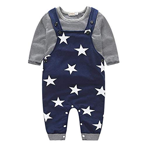 Ropa de Bebe Nino Recien Nacido Impresión de Estrella Blusa Bebe Niña Manga Larga Camisetas Bebé Conjuntos Moda Camisa + Pantalones