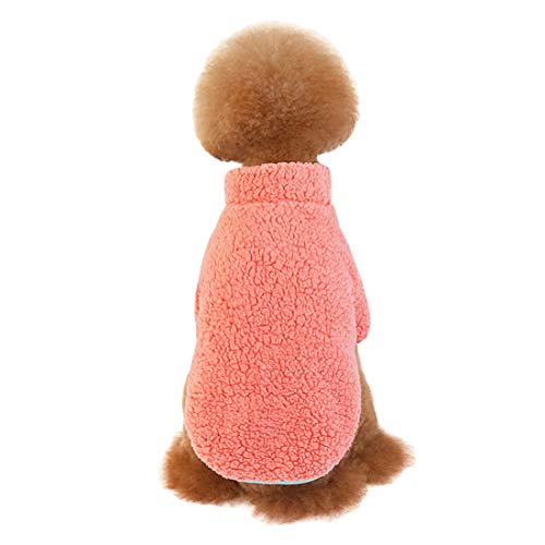 Ropa De Clima Frío Perro Casero, El Alto Cuello Capa del Perro De Coral Polar Duraderos Sudaderas Perro Mascota A Prueba De Viento Escudo Térmico para Espesar Pequeños Perros Medianos