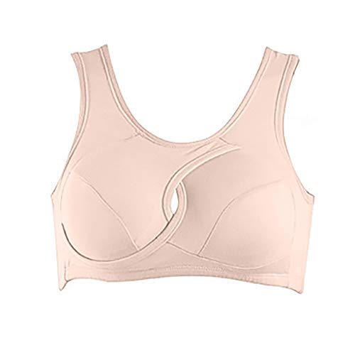 Ropa Interior de Mujer sin Aros Sujetador de Yoga de Color sólido Anti-expansión de algodón Sujetador Lleno de Ejercicio de Alto Impacto Ropa Interior de Mujer sin Aros Sujetador de Yoga de Color sólido Anti-expansión de algodón Sujetador Lleno de Ejercicio de Alto Impacto