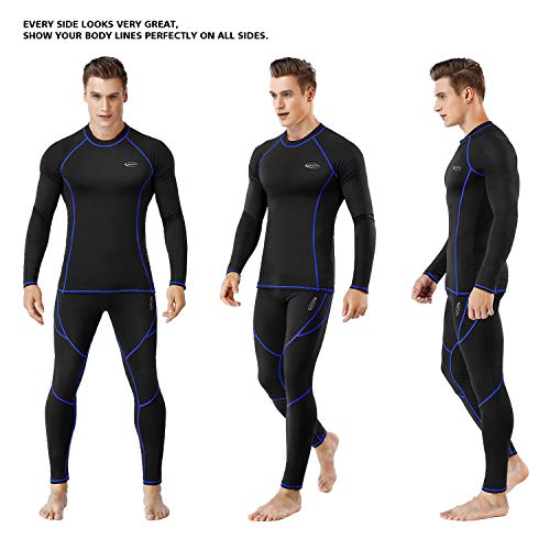 Ropa Interior Térmica Hombre, Camiseta Térmica Hombre Deportes Ropa Interior Funcional Conjuntos Térmicos Termo Invierno Otoño con muy elástica para Running Esquí Montaña Ciclismo Fitness Negro (S) Ropa Interior Térmica Hombre, Camiseta Térmica Hombre Deportes Ropa Interior Funcional Conjuntos Térmicos Termo Invierno Otoño con muy elástica para Running Esquí Montaña Ciclismo Fitness Negro (S)