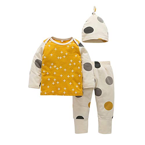 Ropa Recien Nacido Niño Ropa De Bebe Niña Sombrero Ropa de bebé Ropa de bebé de Manga Larga Lindo bebé Ropa de bebé Ropa de bebé de 3 Piezas Yellow,80/10-12months Ropa Recien Nacido Niño Ropa De Bebe Niña Sombrero Ropa de bebé Ropa de bebé de Manga Larga Lindo bebé Ropa de bebé Ropa de bebé de 3 Piezas Yellow,80/10-12months