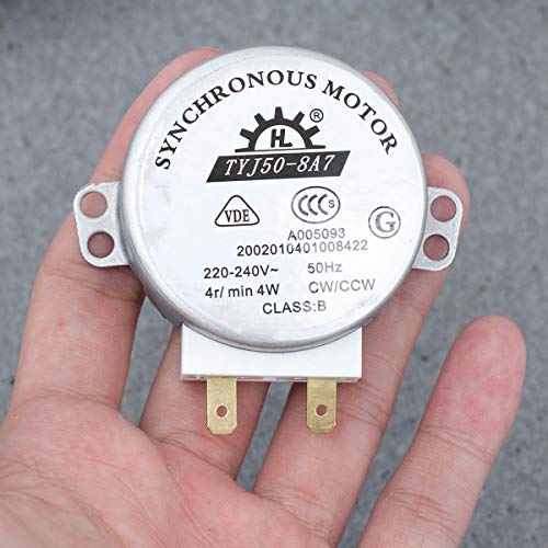 ROSENICE TYJ50-8A7 220V-240V 4 RPM 4W CWCCW horno microondas Turnable Motor sincrónico de CA ROSENICE TYJ50-8A7 220V-240V 4 RPM 4W CWCCW horno microondas Turnable Motor sincrónico de CA
