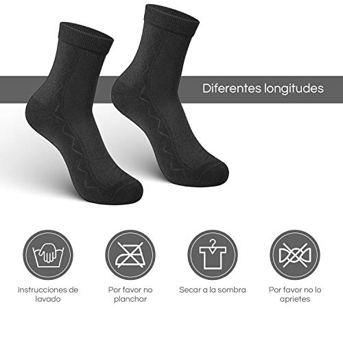 Rovtop 12 Pares de Calcetines para Hombre y Mujer - 6 Pares Calcetines Deportivos Medias Bajas y 6 Pares de Calcetines de Tubo Medio Transpirable (Blanco/Negro/Gris) Rovtop 12 Pares de Calcetines para Hombre y Mujer - 6 Pares Calcetines Deportivos Medias Bajas y 6 Pares de Calcetines de Tubo Medio Transpirable (Blanco/Negro/Gris)