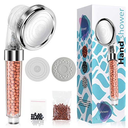 Rovtop Alcachofa de Ducha Cabezal de Ducha de Mano - Filtración de Alta Presión de Ahorro de Agua con un Paquete Adicional de Repuesto(3 Modos + Bola de Filtro Reemplazable) Rovtop Alcachofa de Ducha Cabezal de Ducha de Mano - Filtración de Alta Presión de Ahorro de Agua con un Paquete Adicional de Repuesto(3 Modos + Bola de Filtro Reemplazable)