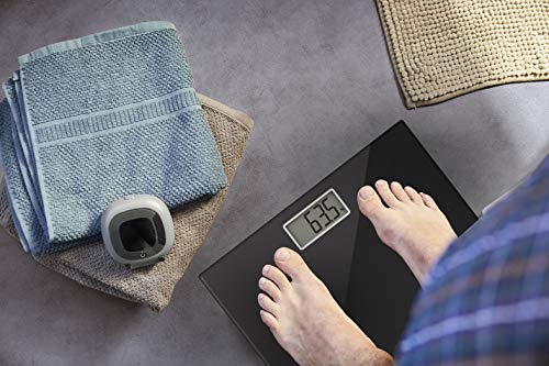 Rowenta BS1060 Premiss - Báscula Digital con Pantalla LCD, Compacta, Capacidad de 150 kg, Plataforma de Vidrio y Apagado Automático que Incluye Pilas, color Negro Rowenta BS1060 Premiss - Báscula Digital con Pantalla LCD, Compacta, Capacidad de 150 kg, Plataforma de Vidrio y Apagado Automático que Incluye Pilas, color Negro
