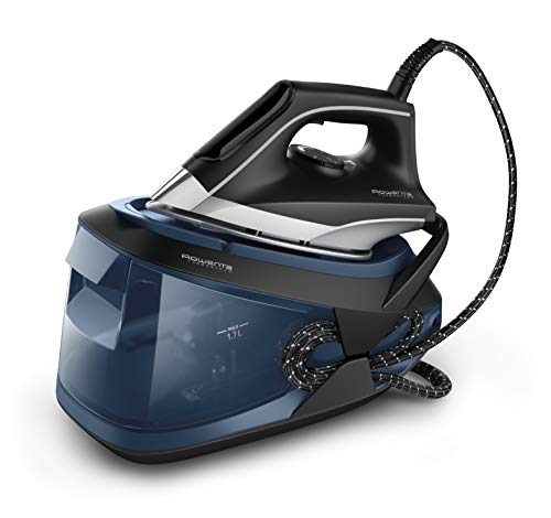Rowenta Turbosteam VR8322 - Centro de planchado con 6.5 bares, 2600 W, golpe de vapor de 370 g/m, suela MiscroSteam 400 Rowenta Turbosteam VR8322 - Centro de planchado con 6.5 bares, 2600 W, golpe de vapor de 370 g/m, suela MiscroSteam 400