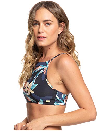 Roxy - Crop Top de Bikini - Mujer - L - Negro