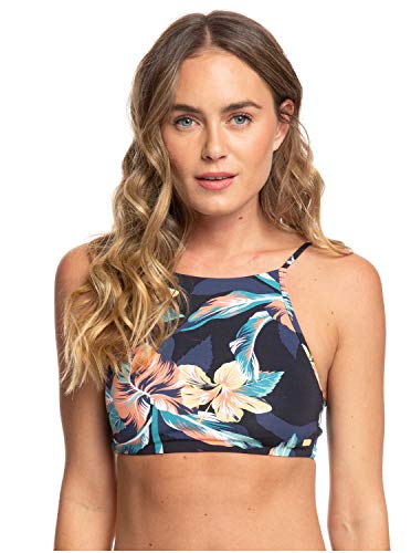 Roxy - Crop Top de Bikini - Mujer - L - Negro Roxy - Crop Top de Bikini - Mujer - L - Negro