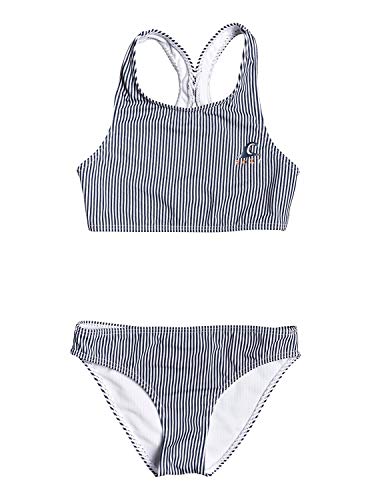 Roxy Early Conjunto De Bikini Crop Top para Chicas 8-16 Conjunto De Bikini Crop Top, Niñas, Mood Indigo Vogia S, 14 Roxy Early Conjunto De Bikini Crop Top para Chicas 8-16 Conjunto De Bikini Crop Top, Niñas, Mood Indigo Vogia S, 14