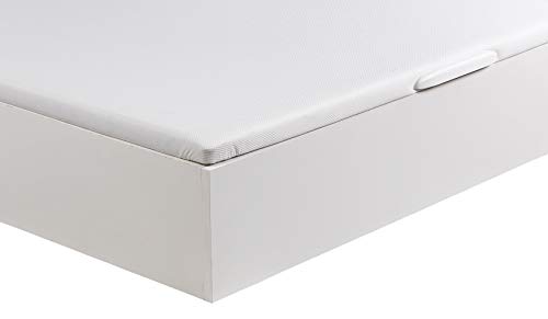 ROYAL SLEEP Canapé Abatible (135x190) de Gran Capacidad, Tapa 3D Transpirable, Color Blanco Montaje y Retirada de Usado Incluido ROYAL SLEEP Canapé Abatible (135x190) de Gran Capacidad, Tapa 3D Transpirable, Color Blanco Montaje y Retirada de Usado Incluido