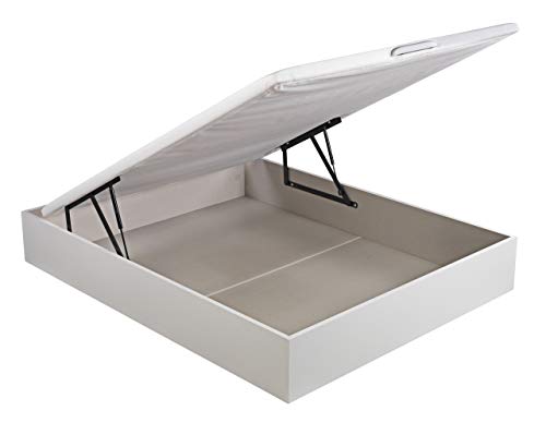 ROYAL SLEEP Canapé Abatible (135x190) de Gran Capacidad, Tapa 3D Transpirable, Color Blanco Montaje y Retirada de Usado Incluido ROYAL SLEEP Canapé Abatible (135x190) de Gran Capacidad, Tapa 3D Transpirable, Color Blanco Montaje y Retirada de Usado Incluido